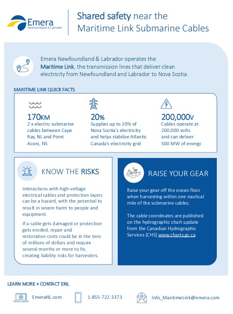 Maritime Link safety poster