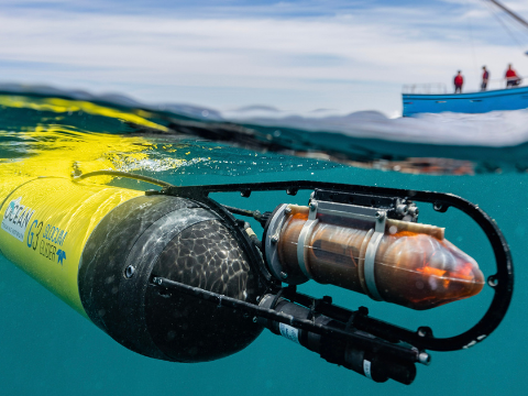 Ocean Tracking Network device at sea